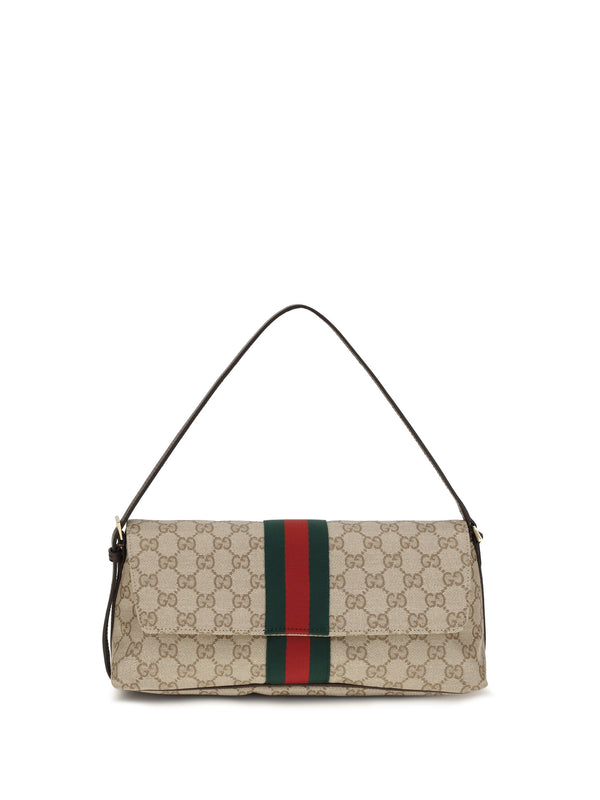 Shoulder Bag Madison Coated Gg Brown Fabric Handbags