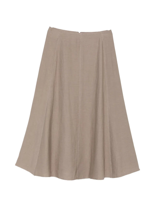 Peserico Outer: Linen 57% skirt in beige
