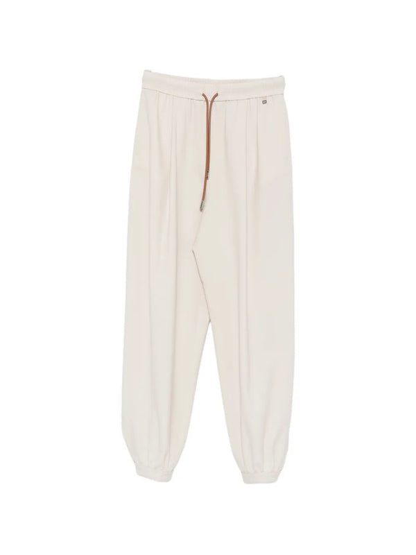 Herno Virgin Wool 97% joggers in off-white