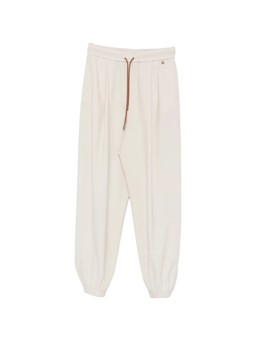 Herno Virgin Wool 97% joggers in off-white