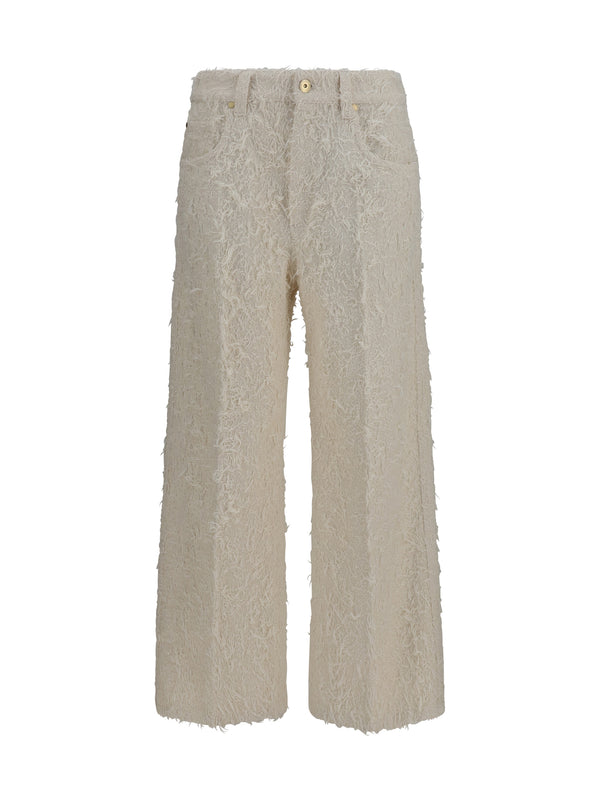 Brunello Cucinelli 100% Cotton trousers in beige