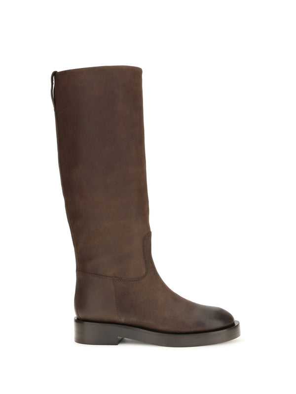 Paris Texas UPPER: 100% CALF LEATHER BOS TAURUS; SOLE: 100% CALF LEATHER BOS TAURUS boots in brown