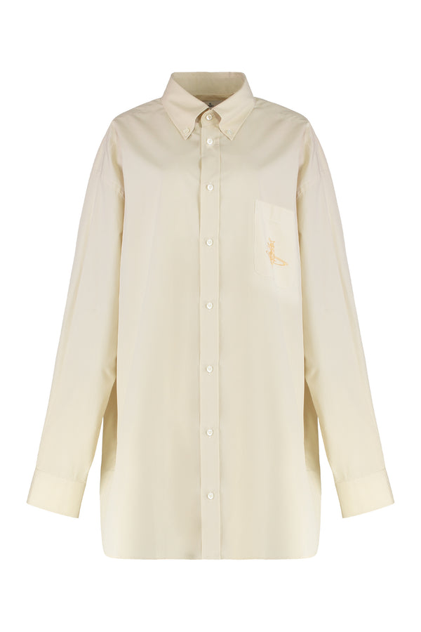Oversized Cotton Shirt Panna