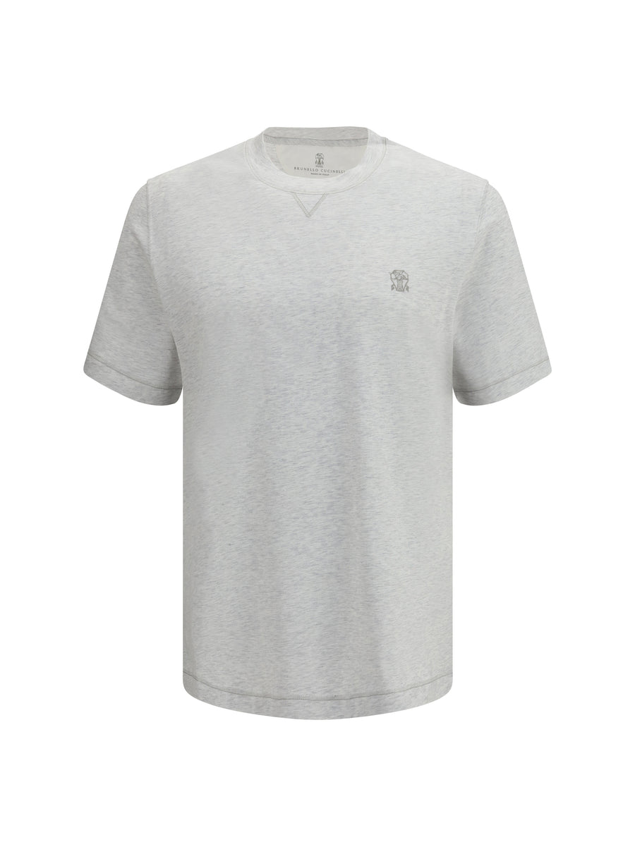 Brunello Cucinelli 100% cotton t-shirt in gray
