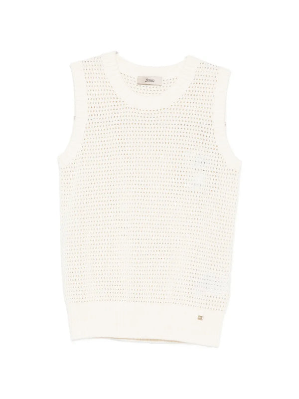 Herno Cotton 70% tank top in white