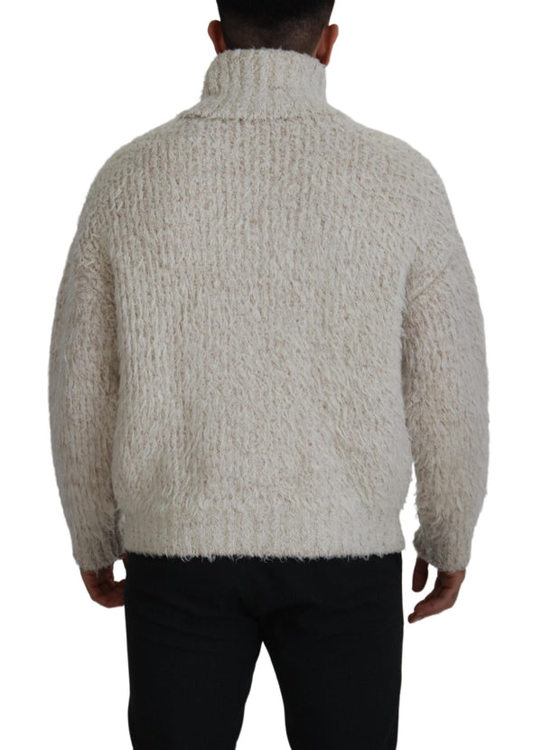 Dolce & Gabbana 84% Wool sweater in cream