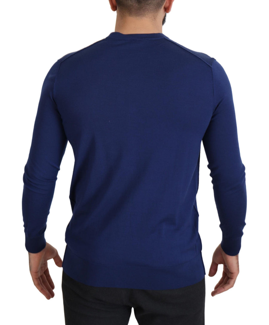 Dolce & Gabbana 100% Virgin Wool cardigan in blue
