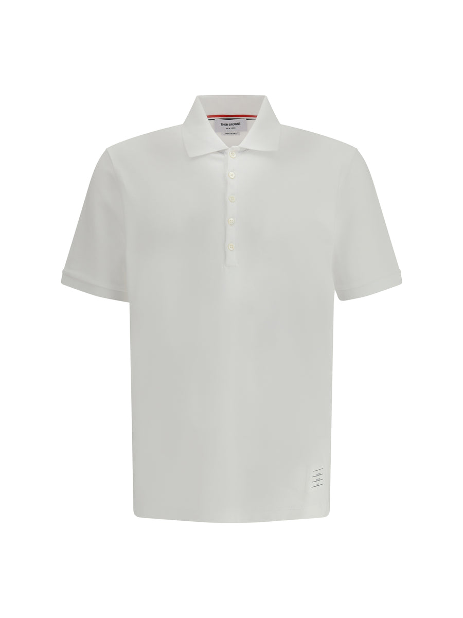 Polo Shirt White Cotton