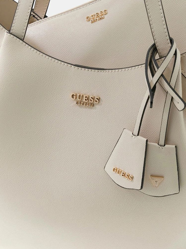 Guess 100% Polyurethane tote bag in white