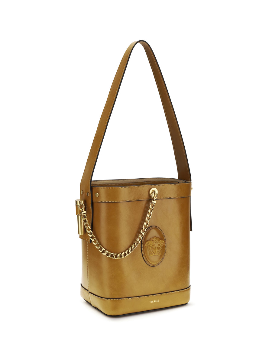 Bucket Bag Pivot Brown Leather Calf