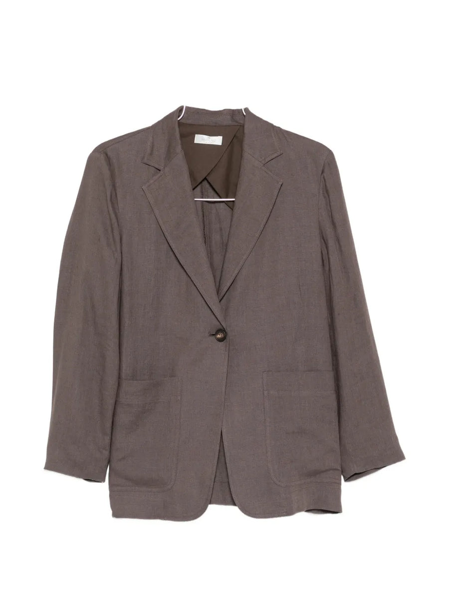 Panicale Linen 100% blazer in taupe
