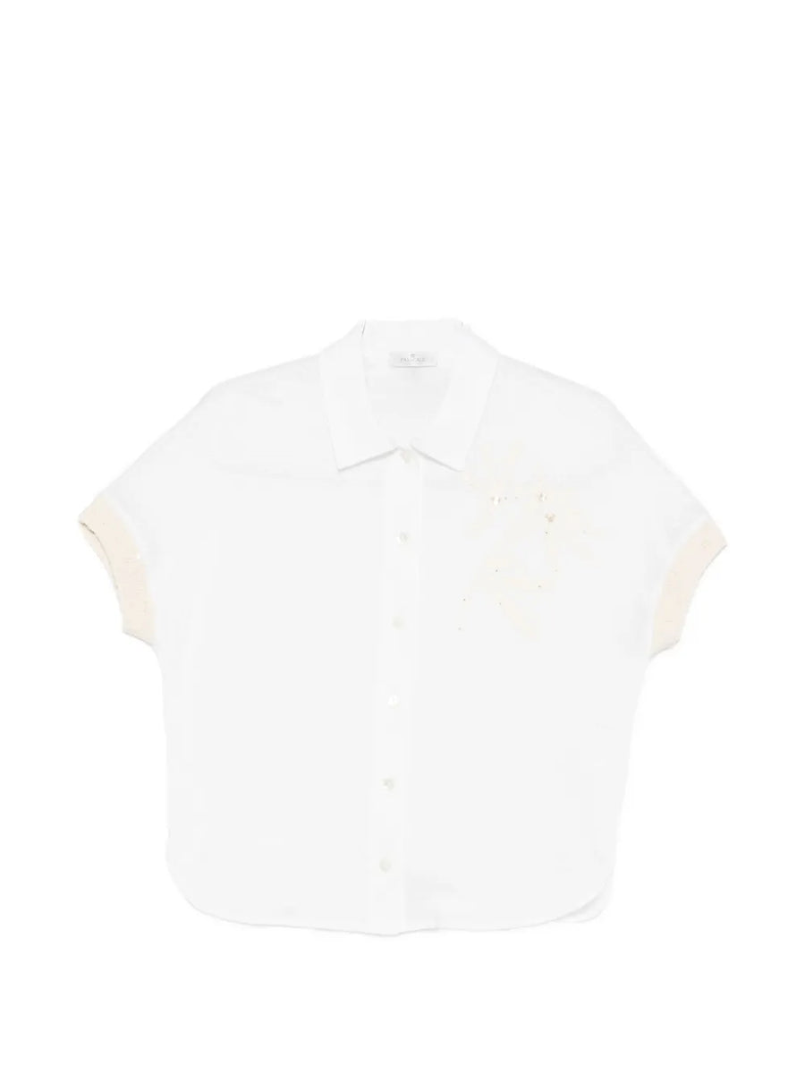 Panicale Linen/Flax 56% shirt in white