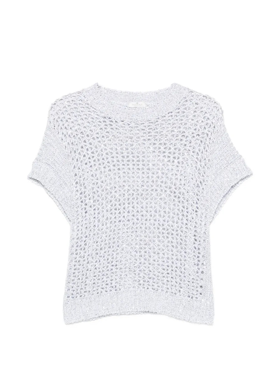 Panicale Cotton 80% sweater in white