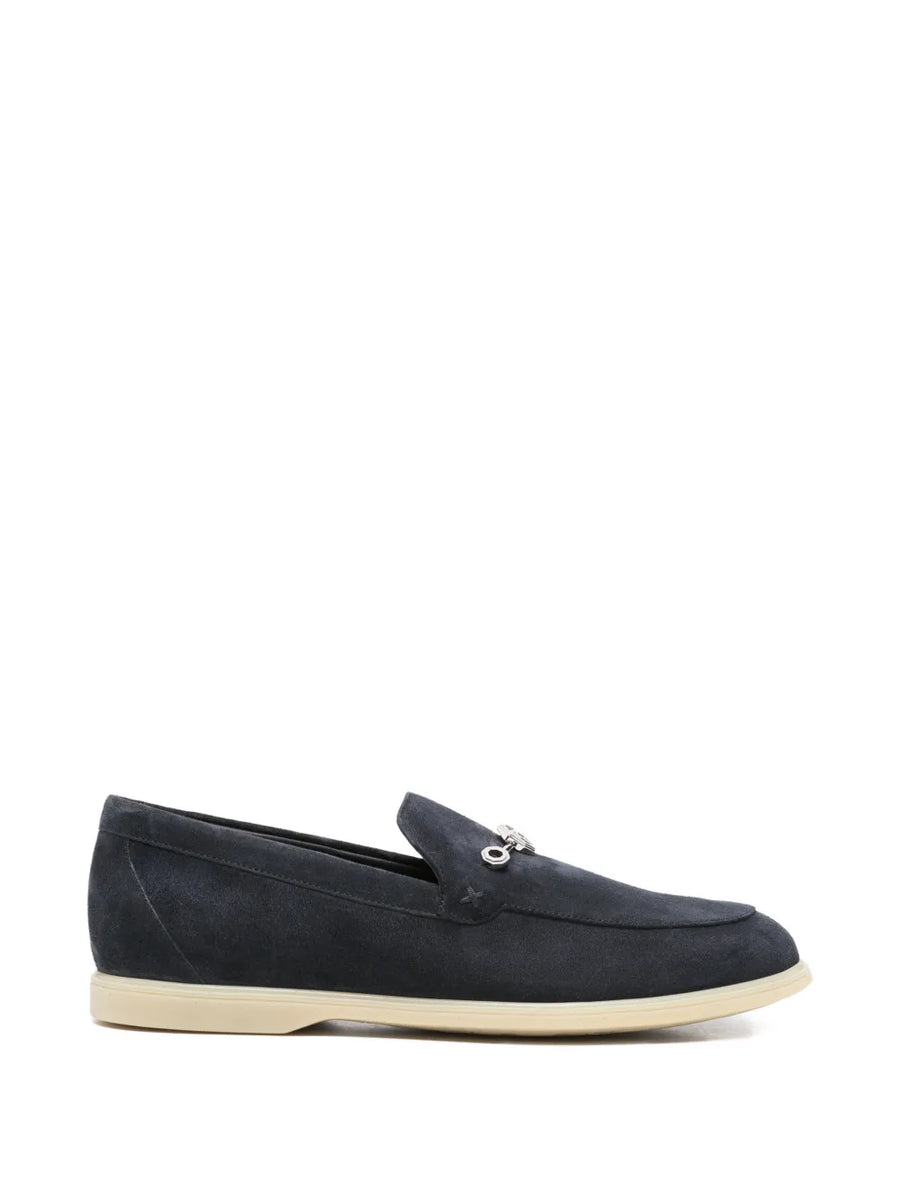 Stefano Ricci Calf Suede 100% (outer) loafer in navy