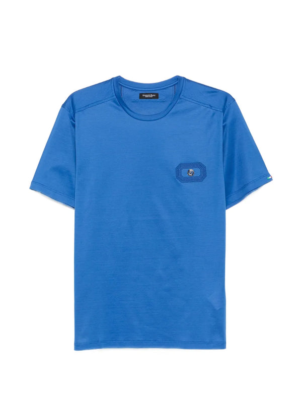 Stefano Ricci Cotton 100% t-shirt in blue