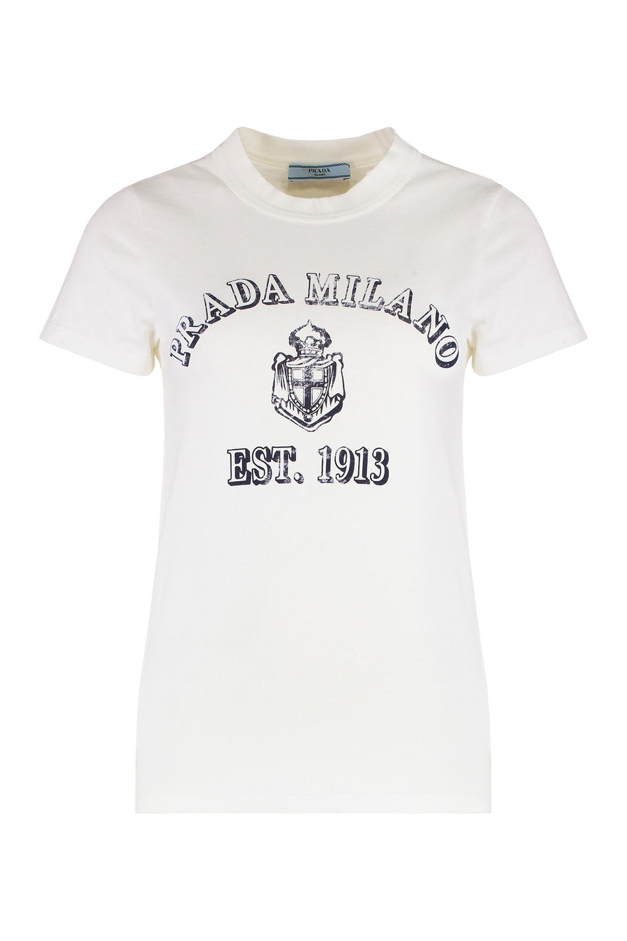 Crew-Neck T-Shirt White Cotton T-shirts & Jerseys