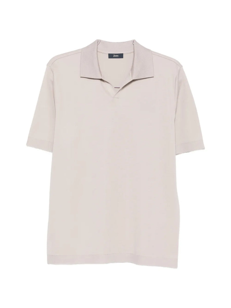Herno Cotton 100% polo in beige