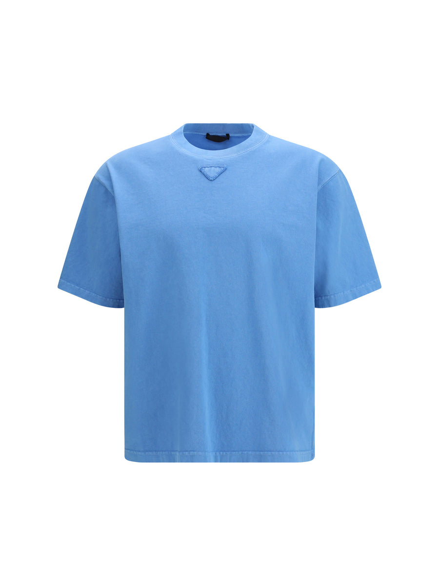 Prada 100% Cotton t-shirt in blue