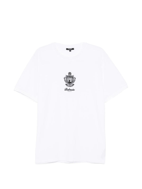Balmain Polyamide 85% t-shirt in white