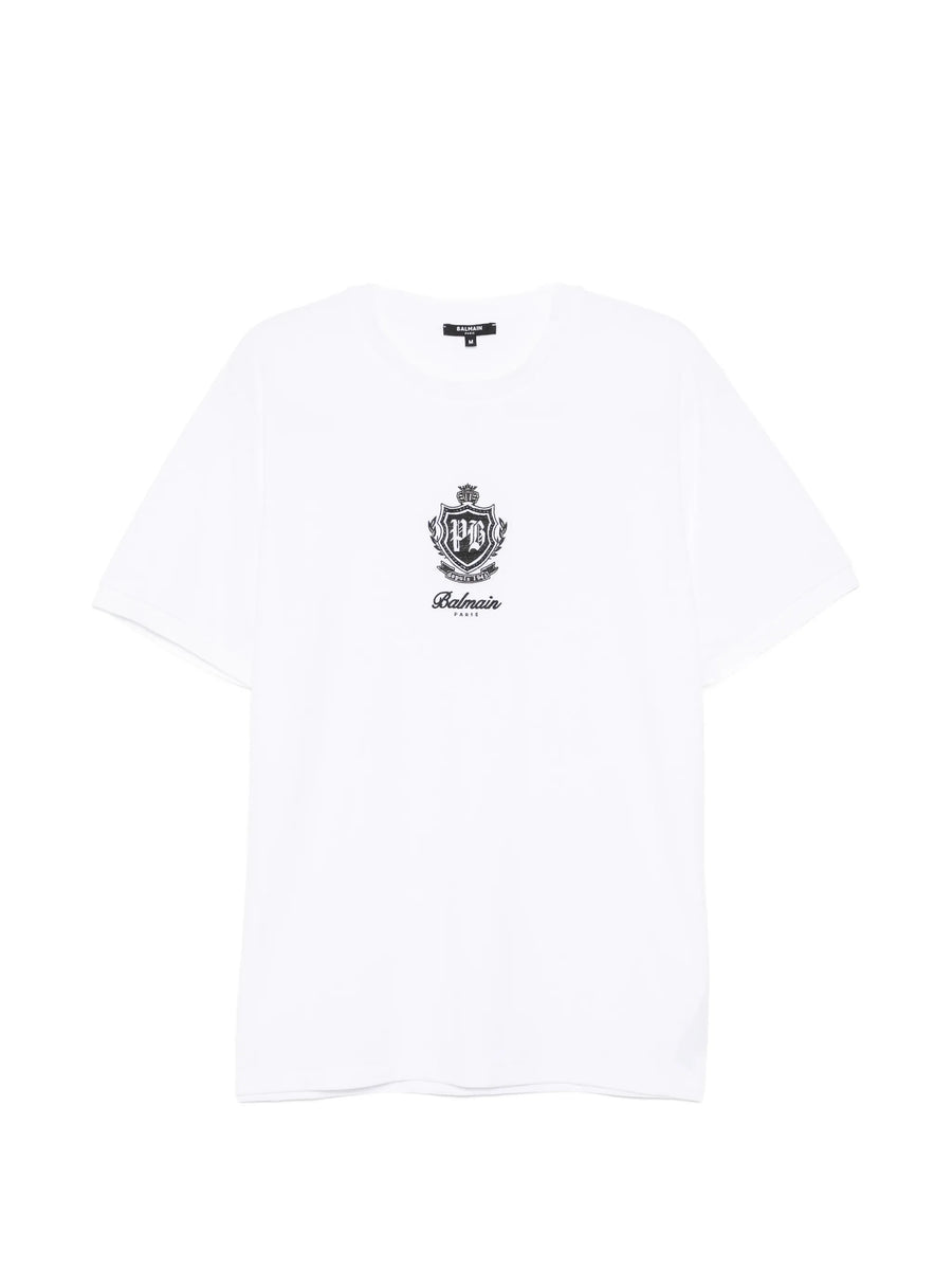 Balmain Polyamide 85% t-shirt in white