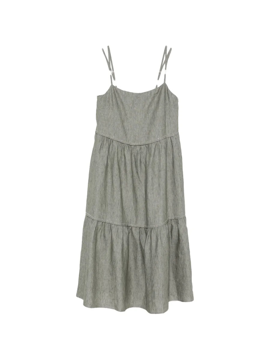 Peserico Linen/Flax 100% dress in green