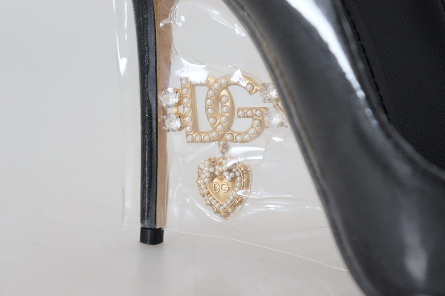 Dolce & Gabbana 50% PVC pump in black