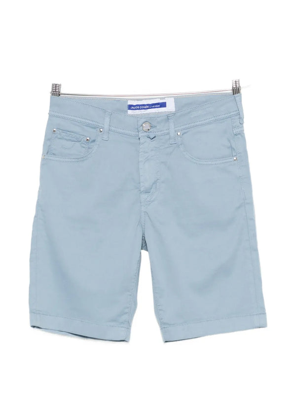 Jacob Cohen Cotton 55% shorts in light blue