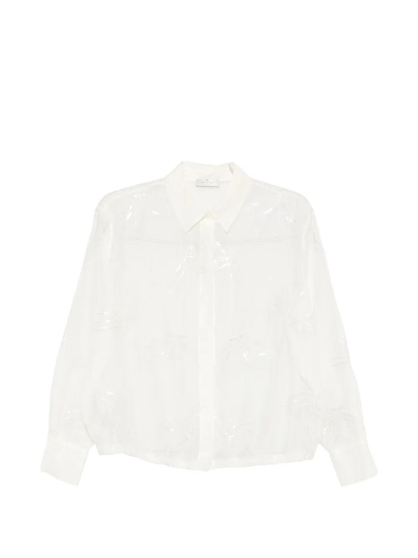 Panicale Cotton 68% shirt in cream