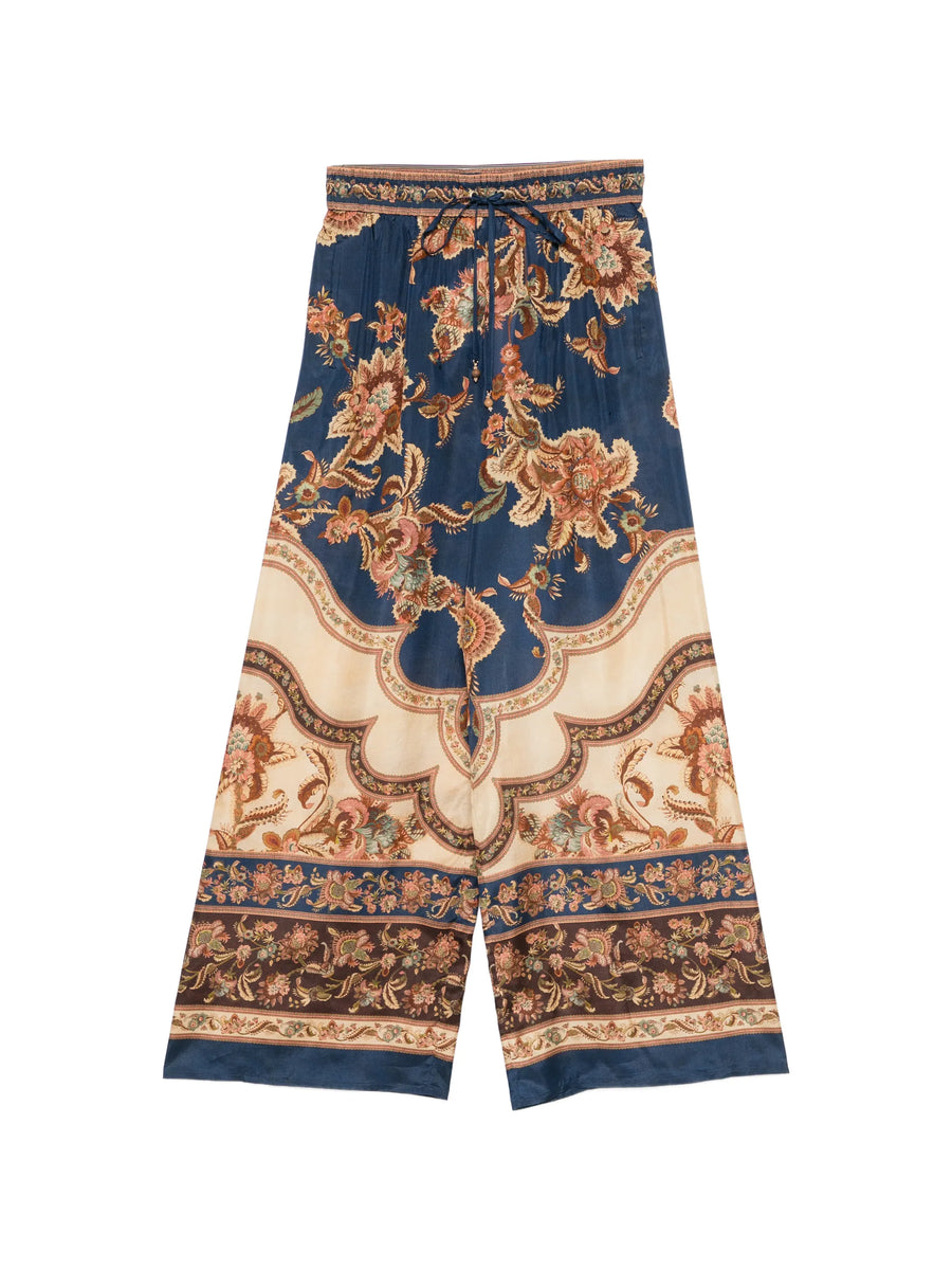 Zimmermann Outer: Silk 100%; Inner: Viscose 100% trousers in navy