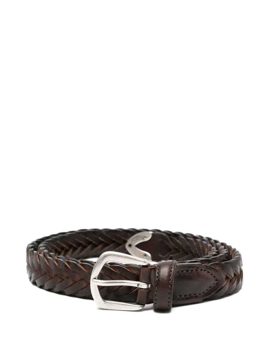 Eleventy Leather belt in brown