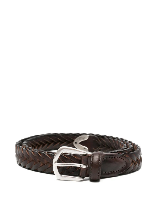 Eleventy Leather belt in brown