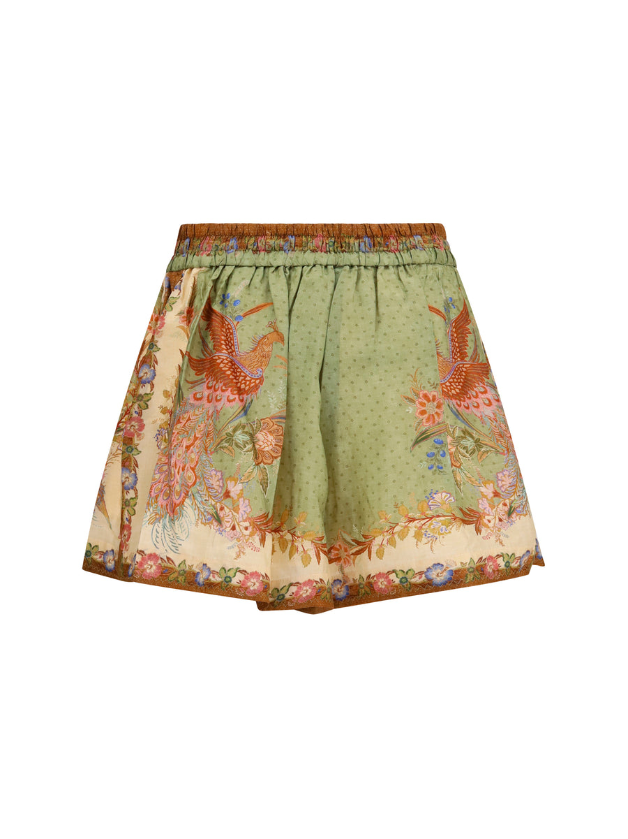 Shorts Indra Silk Khaki Green
