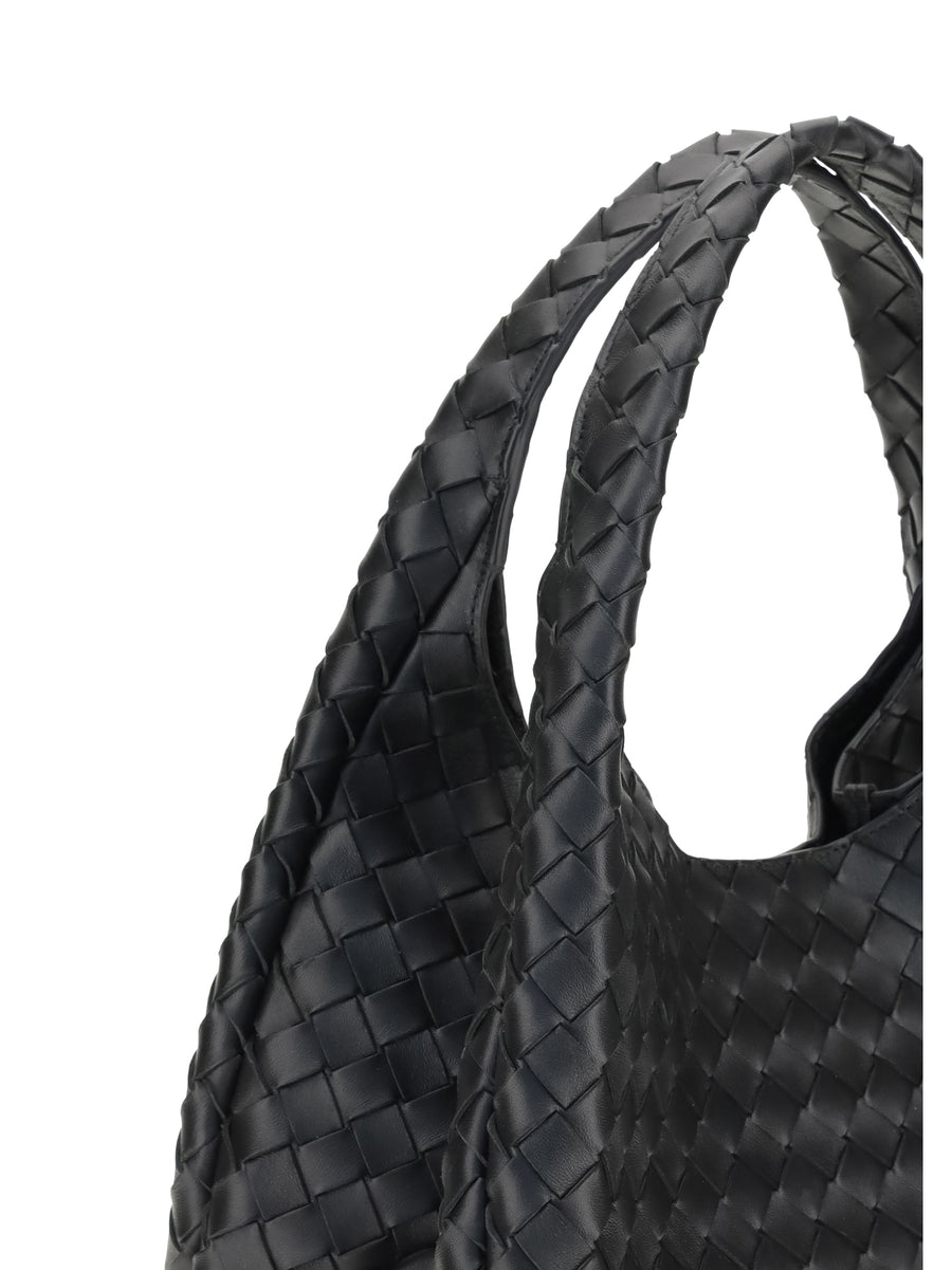 Shoulder Bag Campana Black Leather Lamb