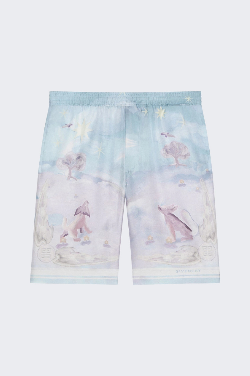 Givenchy Tailored Jogger Shorts_multicolored Red,multicolor Clothing