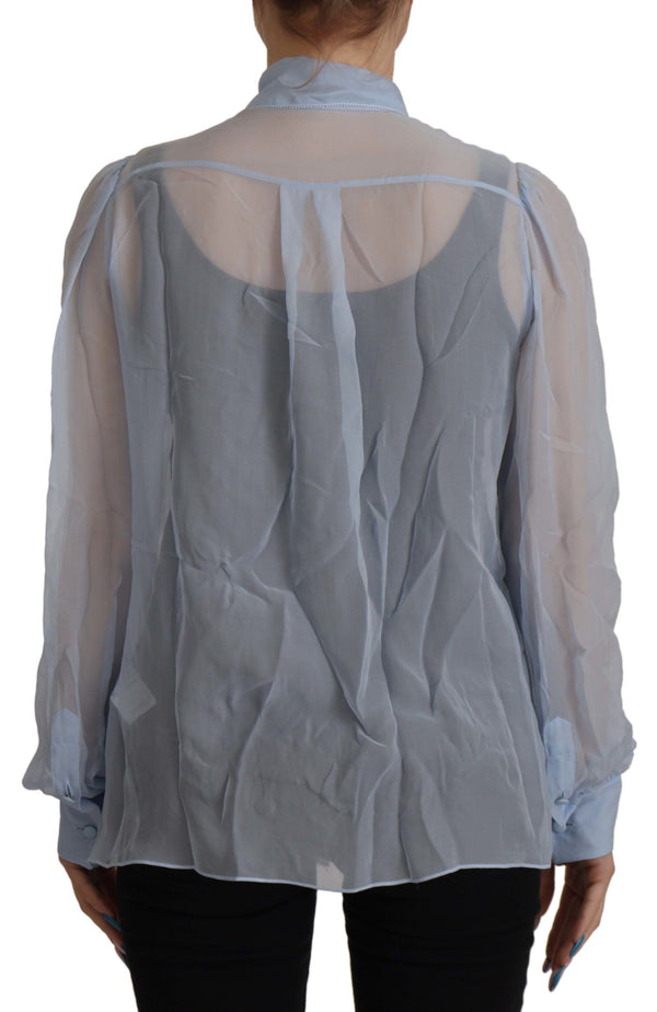 Dolce & Gabbana 100% Silk blouse in blue