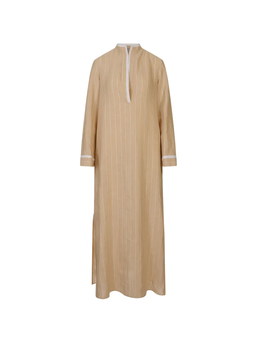 Kiton Linen dress in beige