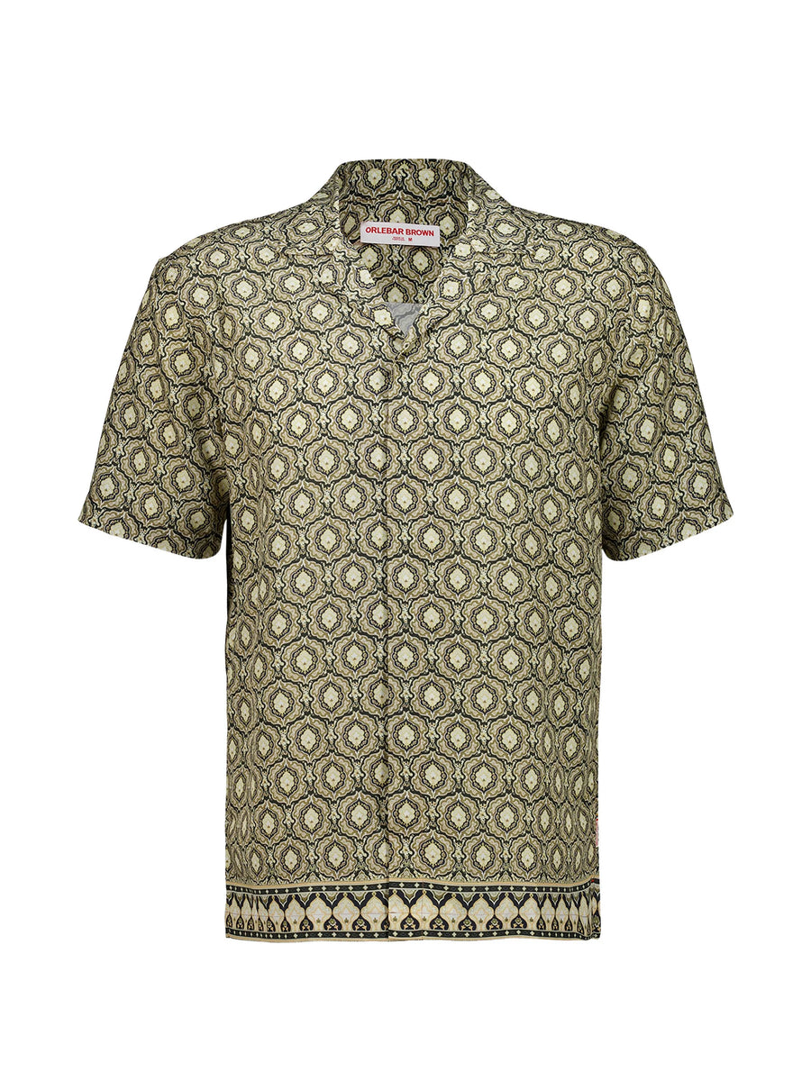 Orlebar Brown Lyocell 100% shirt in sage