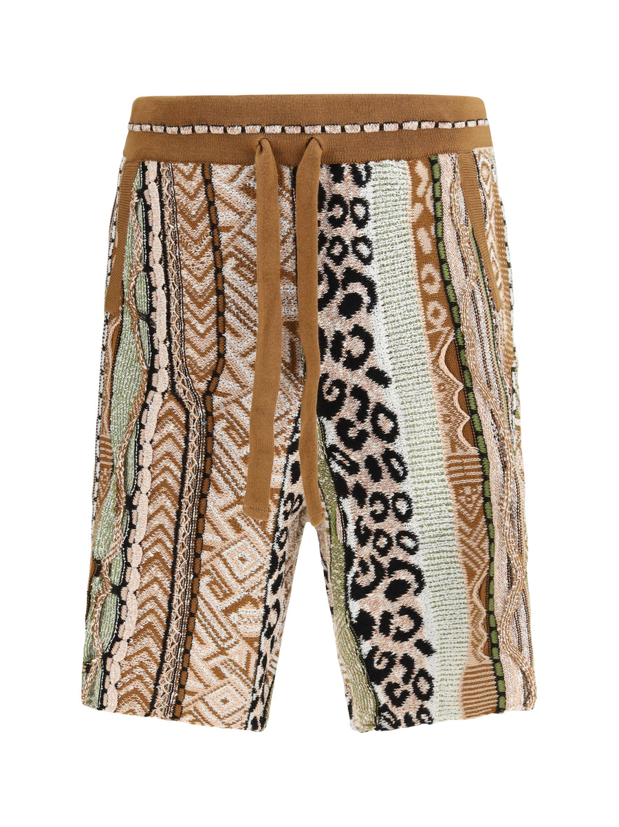 Laneus 89% Cotton bermuda shorts in multicolor