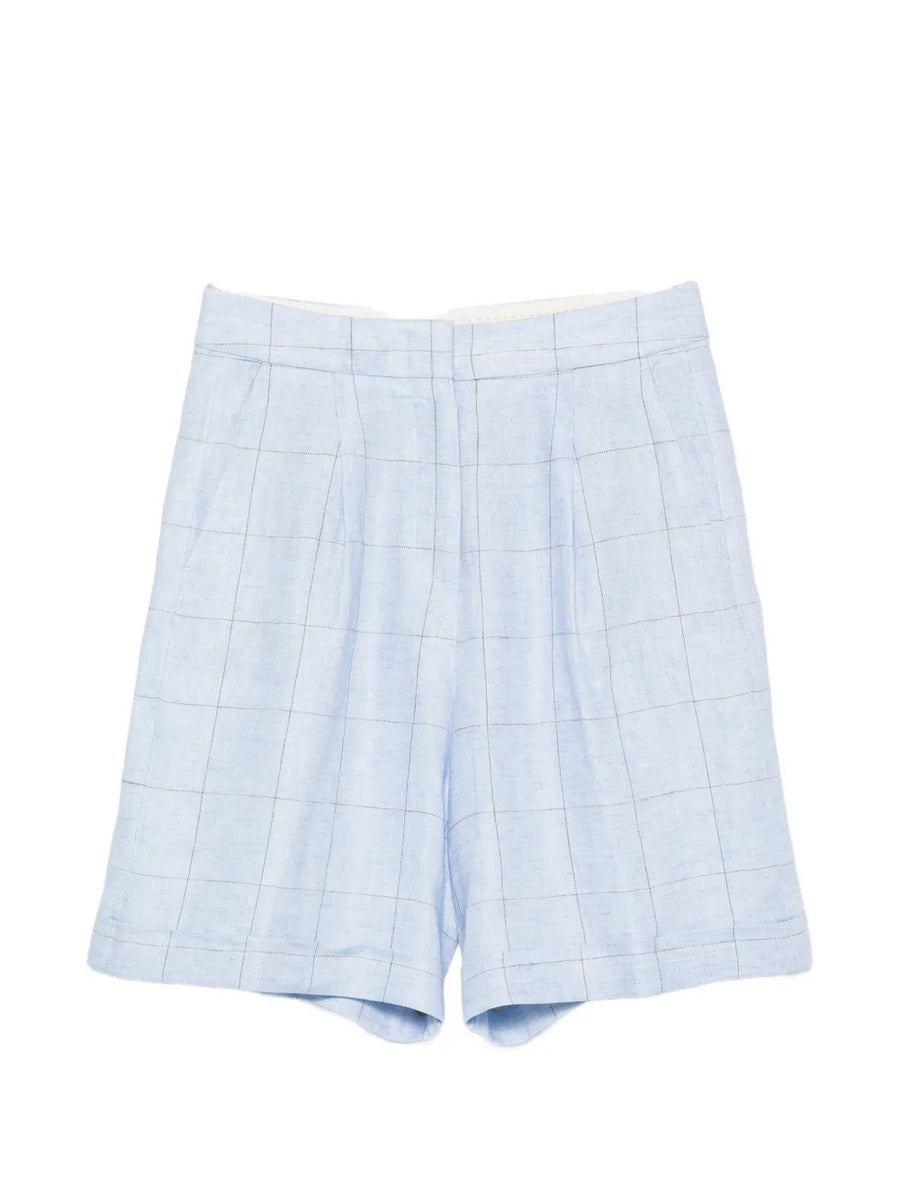 Peserico Outer: Linen 100%; Lining: Acetate 61% shorts in light blue