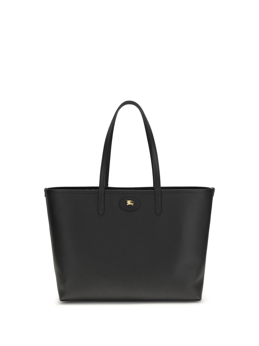 Burberry 100% calf leather (Bos Taurus) tote bag in black