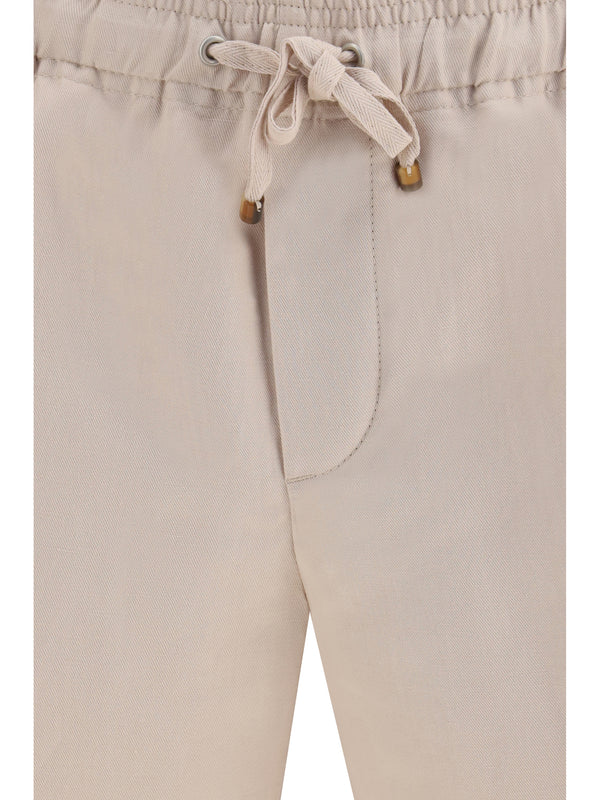 Bermuda Shorts Cotton-Linen Jute