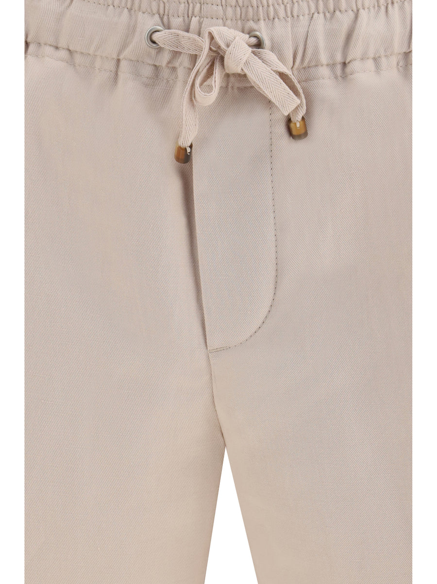 Bermuda Shorts Cotton-Linen Jute