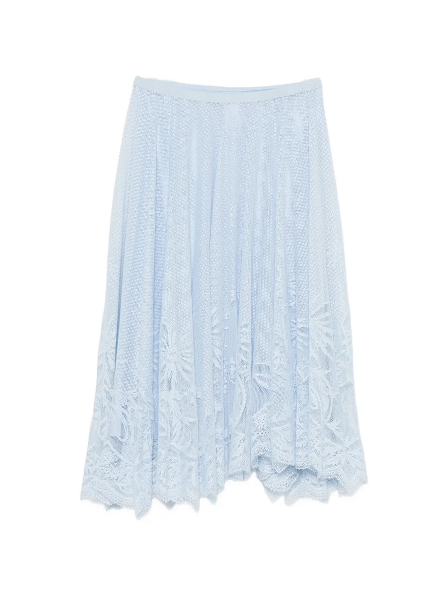 Fabiana Filippi Polyester 82% skirt in light blue