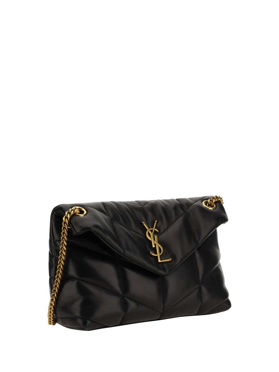 Loulou Shoulder Bag Black Lambskin