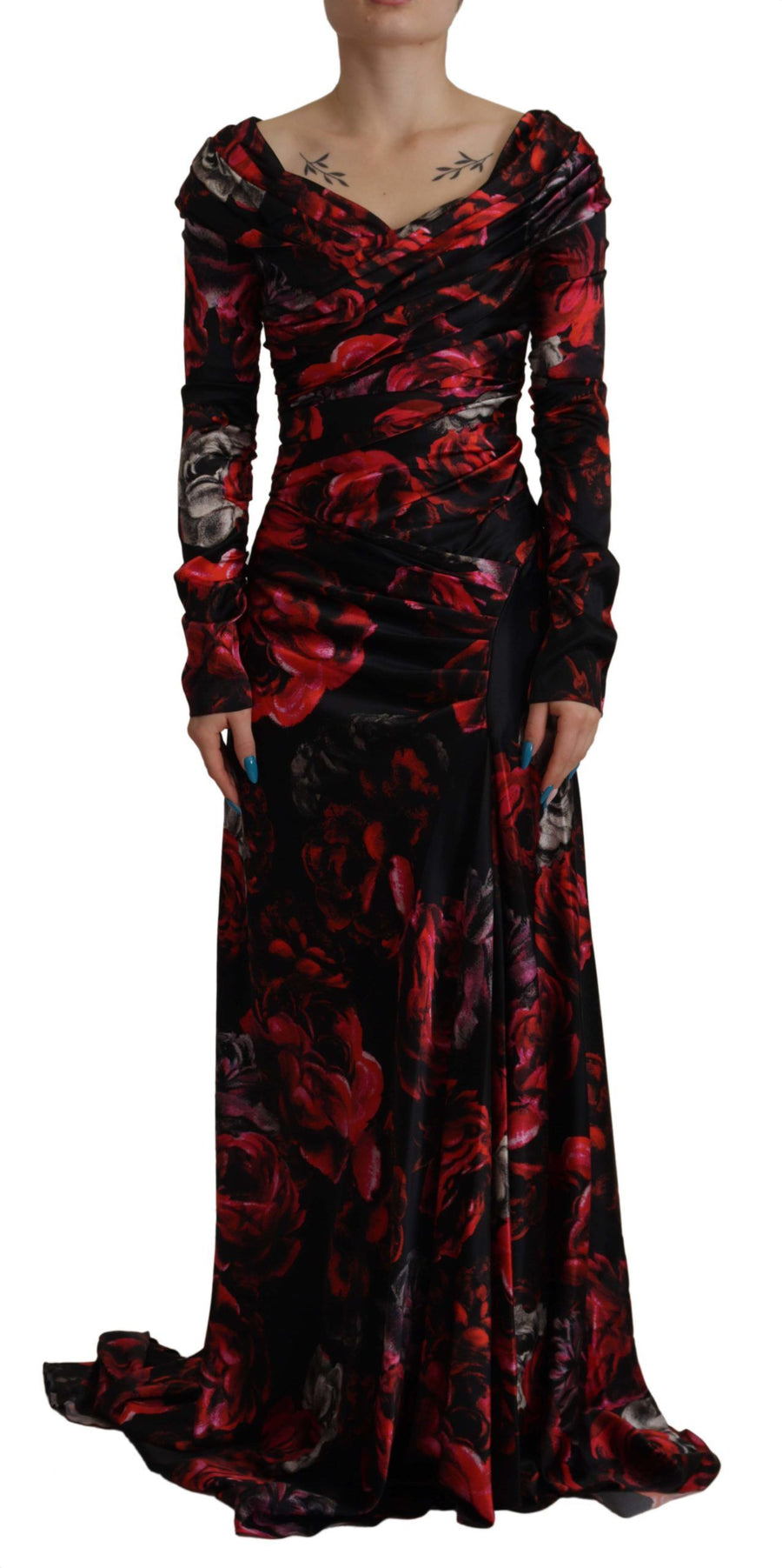 Dolce & Gabbana 92% Silk dress in black