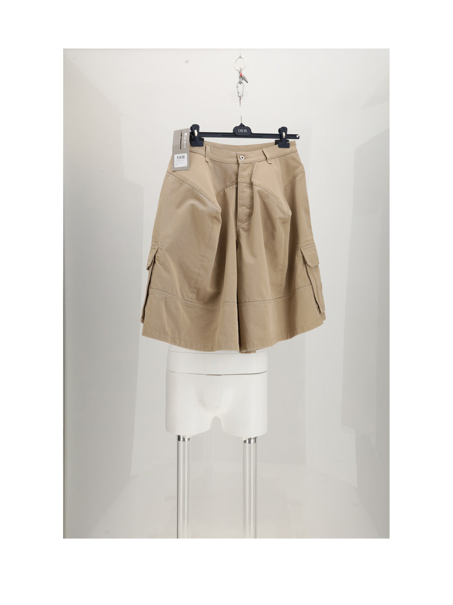 Bermuda Shorts Stecche Grey Cotton