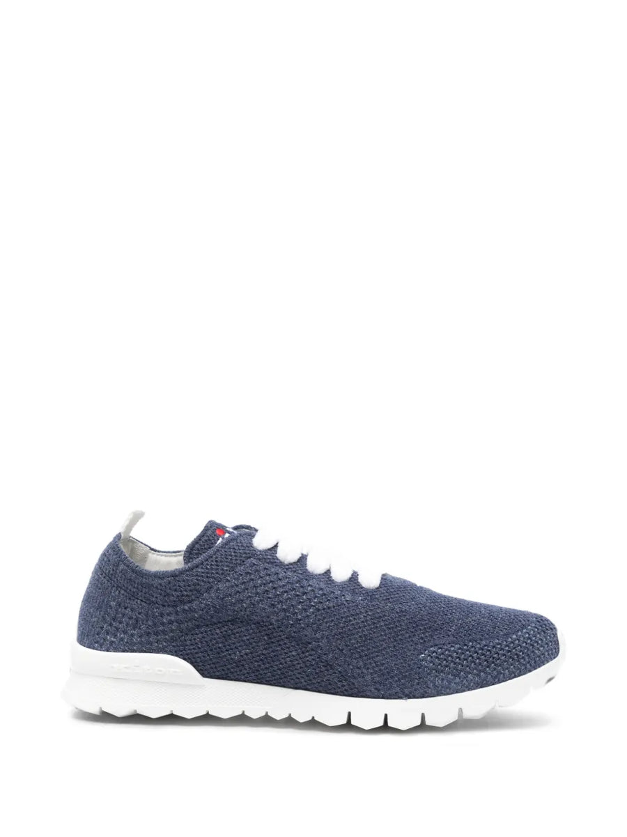 Kiton Outer: Fabric 100%; Lining: Calfskin 50% sneaker in navy