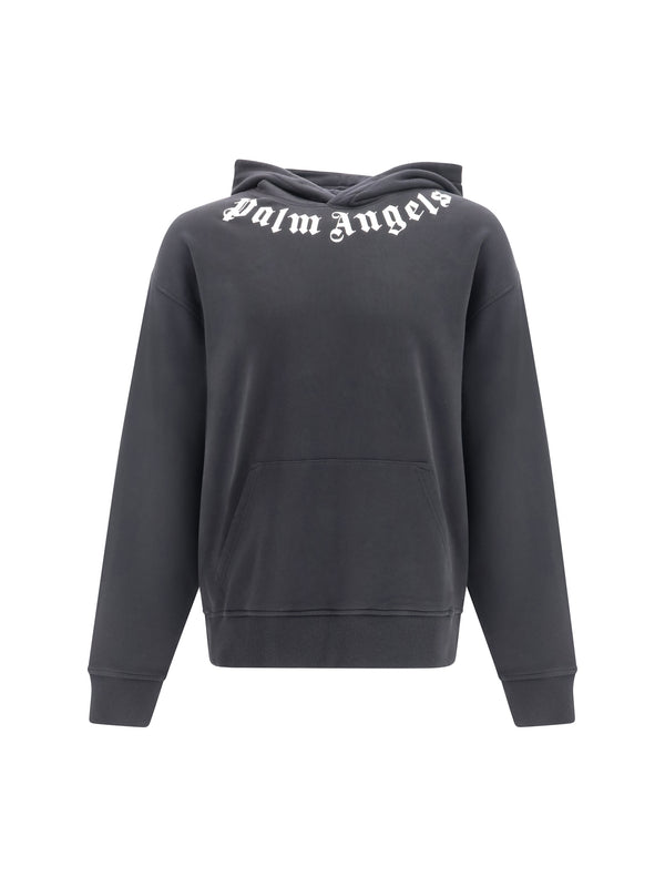 Logo Hoodie Black-off White Cotton Sweatshirts