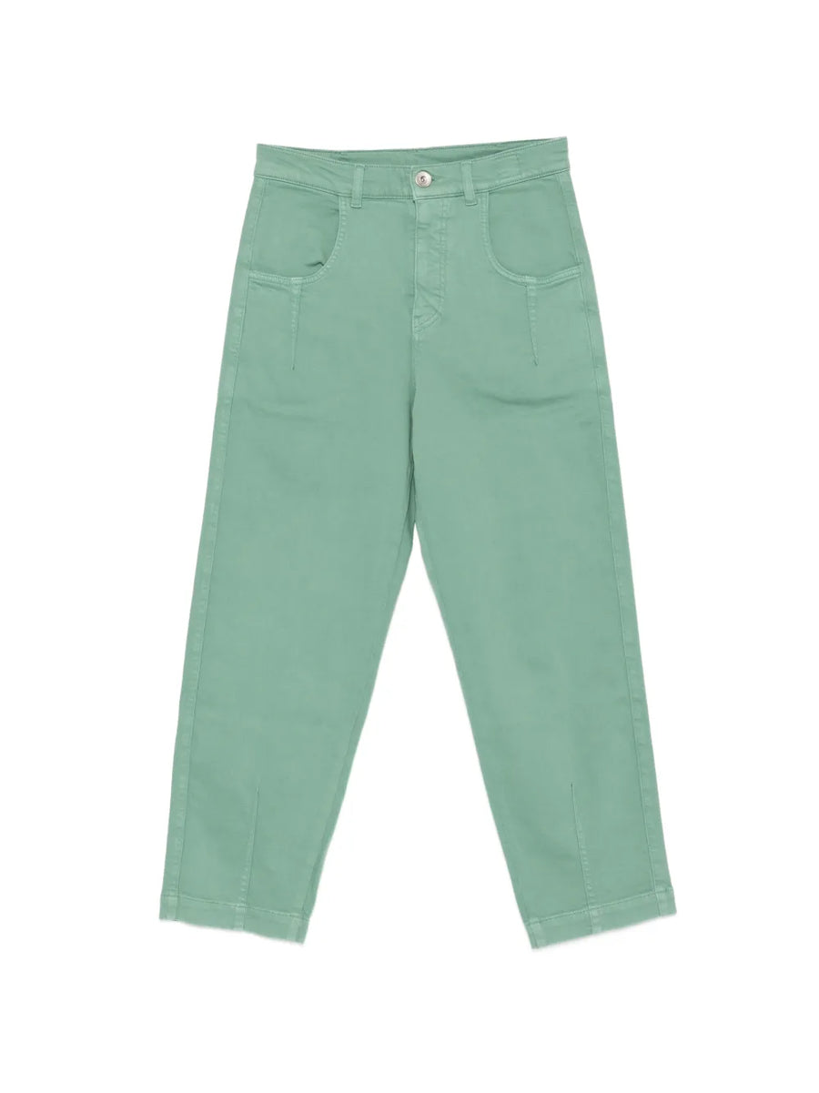 Eleventy Cotton 98% jeans in sage green