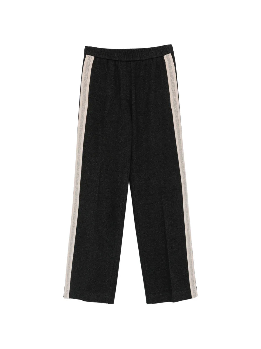 Peserico Outer: Cotton 50% track pants in black
